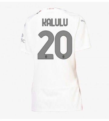 AC Milan Pierre Kalulu #20 Segunda Equipación Mujer 2023-24 Manga Corta